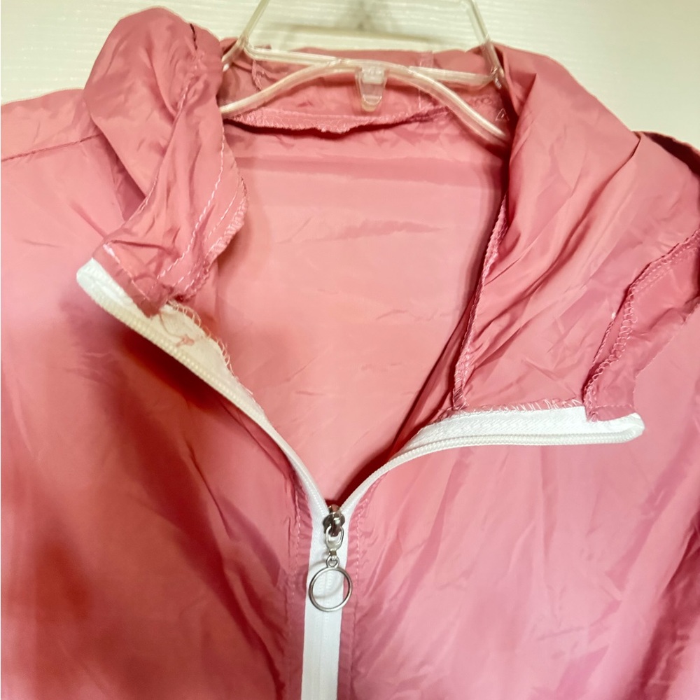 Pink Windbreaker Jacket - Picture 2 of 6